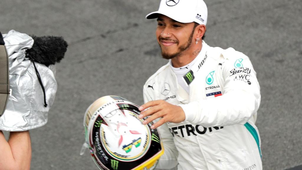 Lewis Hamilton en Sao Paulo