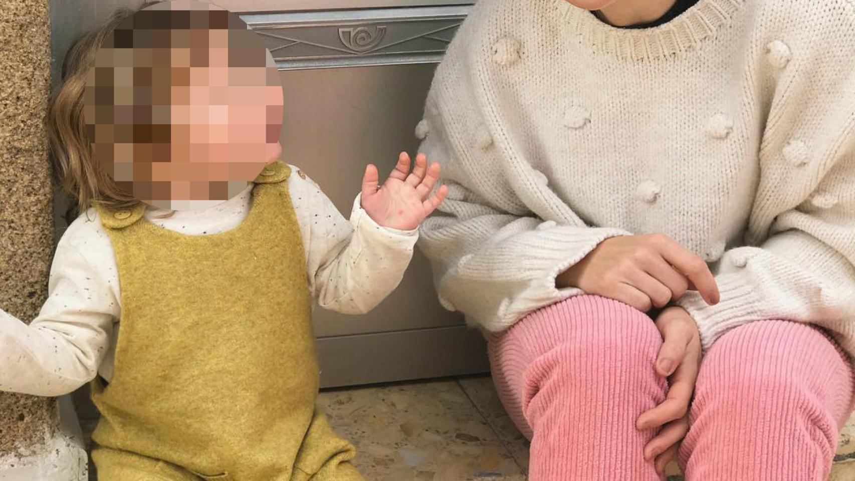 Soraya con su hija en una imagen de redes sociales.