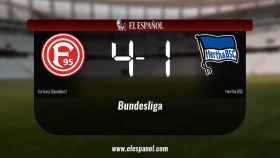 El Fortuna Düsseldorf se queda los tres puntos frente al Hertha BSC