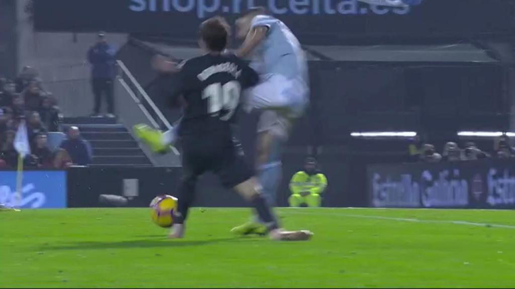 Penalti sobre Odriozola