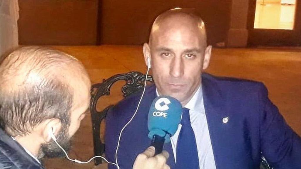 Luis Rubiales, presidente Federación Española de Fútbol. Foto: Twitter (@partidazocope)