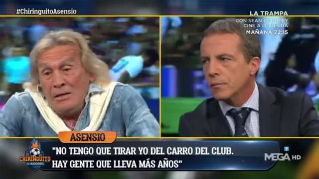 Gatti en El Chiringuito. Foto: Twitter (@elchiringuitotv)