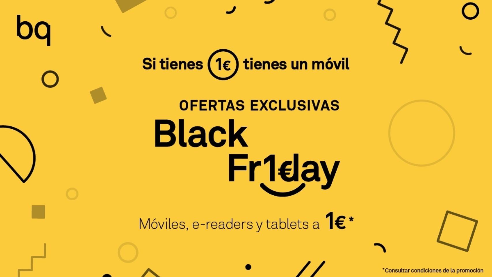 Dispositivos a 1€ y muchas más ofertas en el Black Friday de BQ