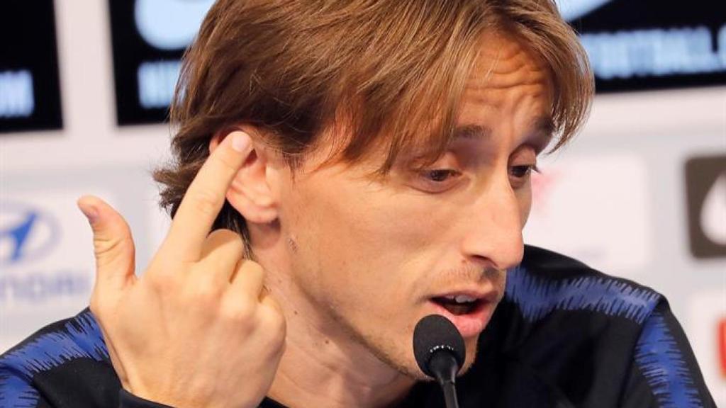 Modric, en rueda de prensa previa al Croacia - España