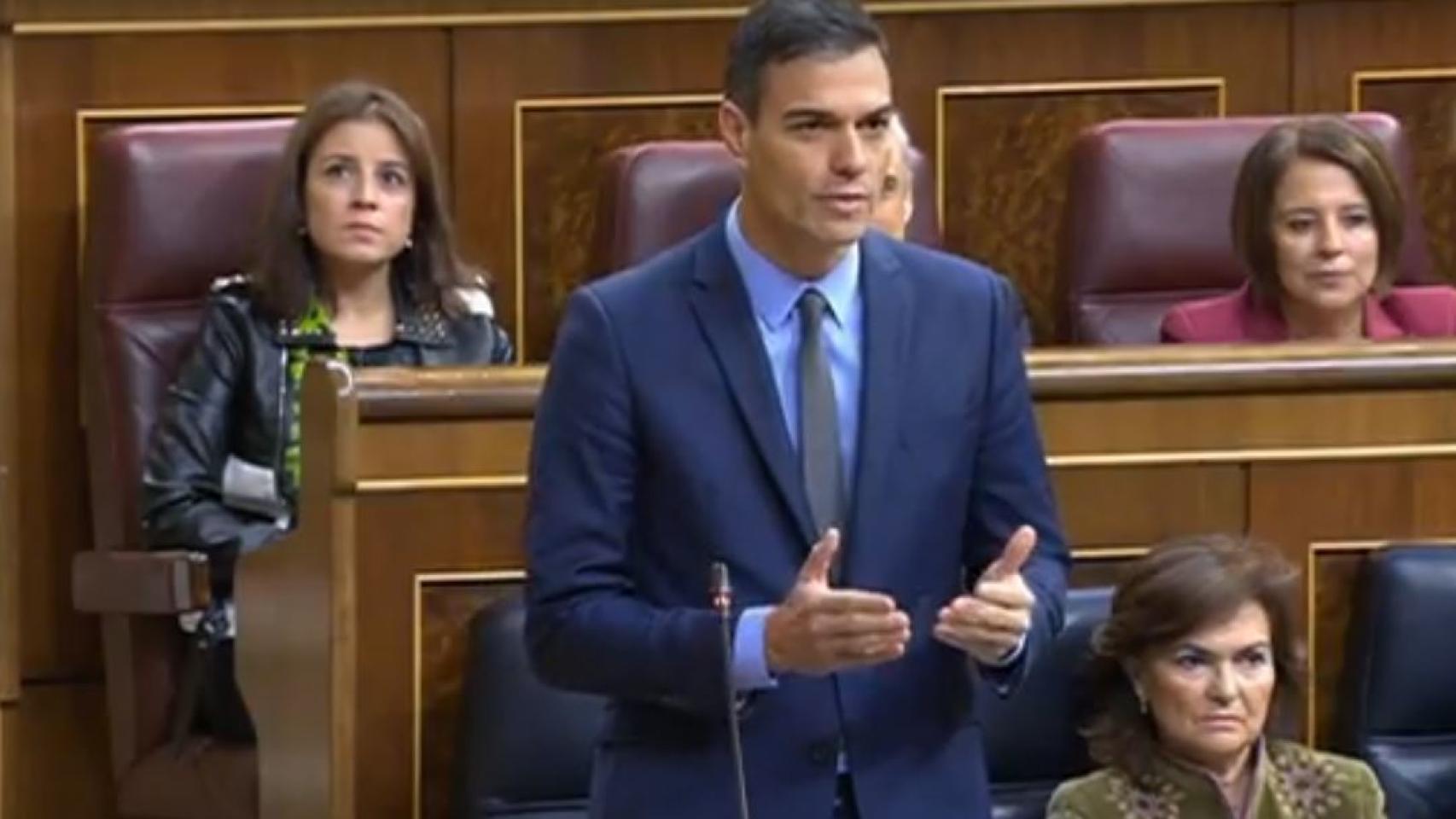 Sánchez en la sesión de control.