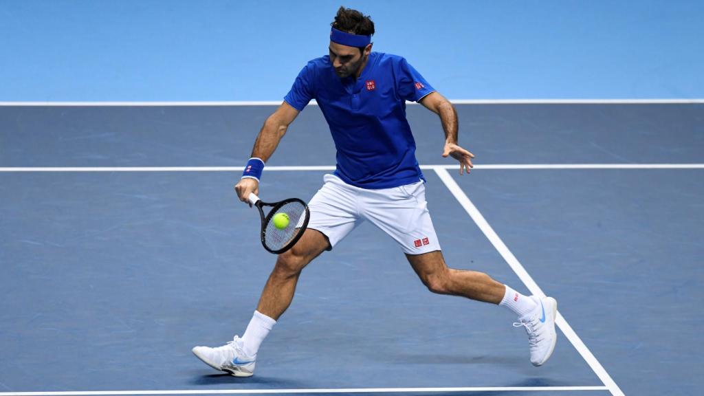 Federer, en el partido ante Anderson.