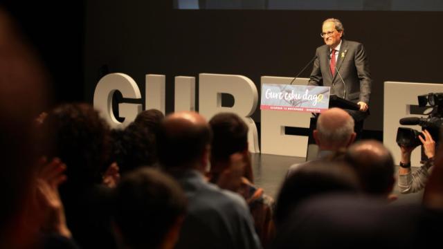 Torra, durante el acto en el País Vasco