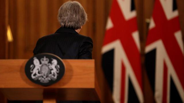 May tras la comparecencia de este jueves en Downing Street