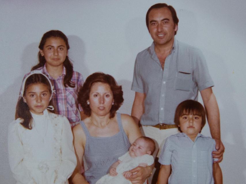 La familia Moreno con Álvaro a su derecha en la imagen.