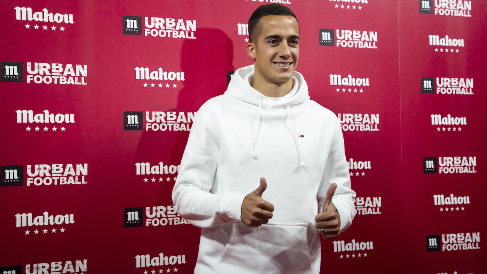 Lucas Vázquez en el evento de Mahou. Foto: Mahou