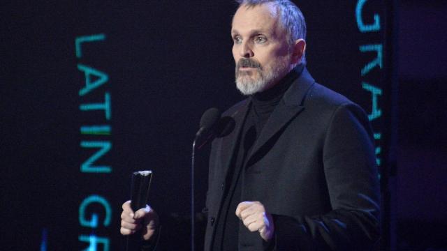 Miguel Bosé en la gala.