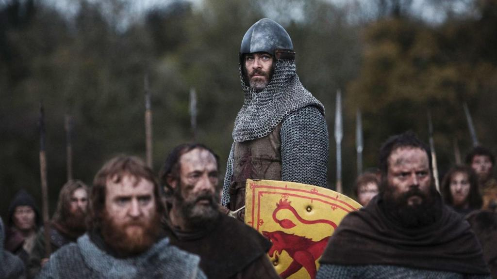 Chris Pine interpreta a Robert the Bruce en 'El rey proscrito'.