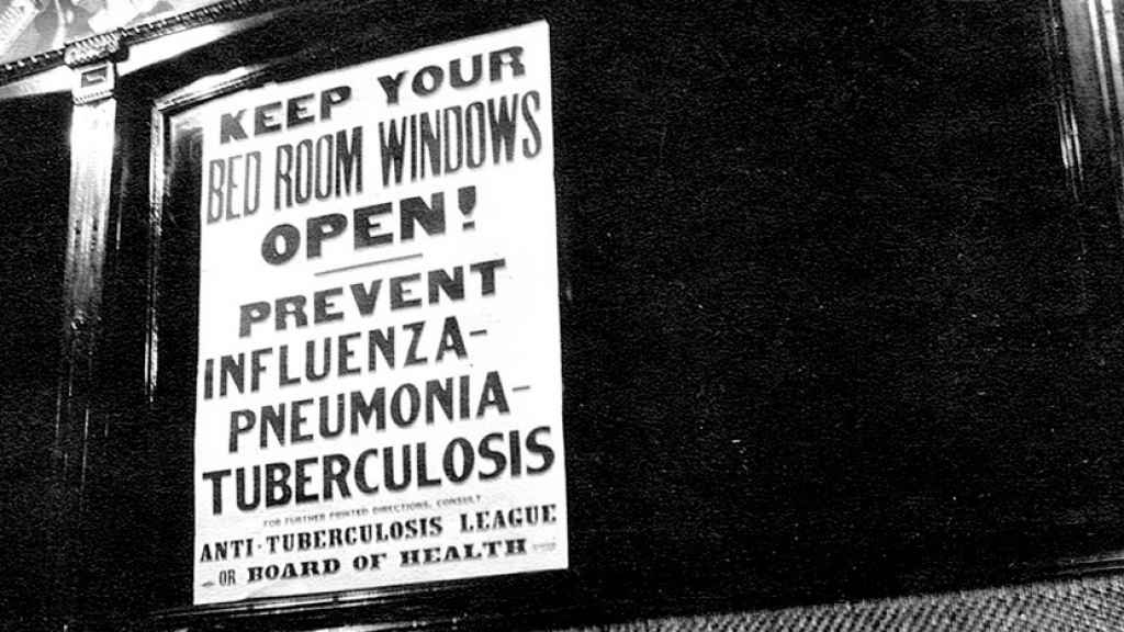 Campaña de prevención por la gripe española.