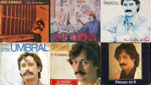 Imágenes de las portadas de los discos de José Umbral.