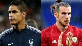 Varane y Bale con sus selecciones