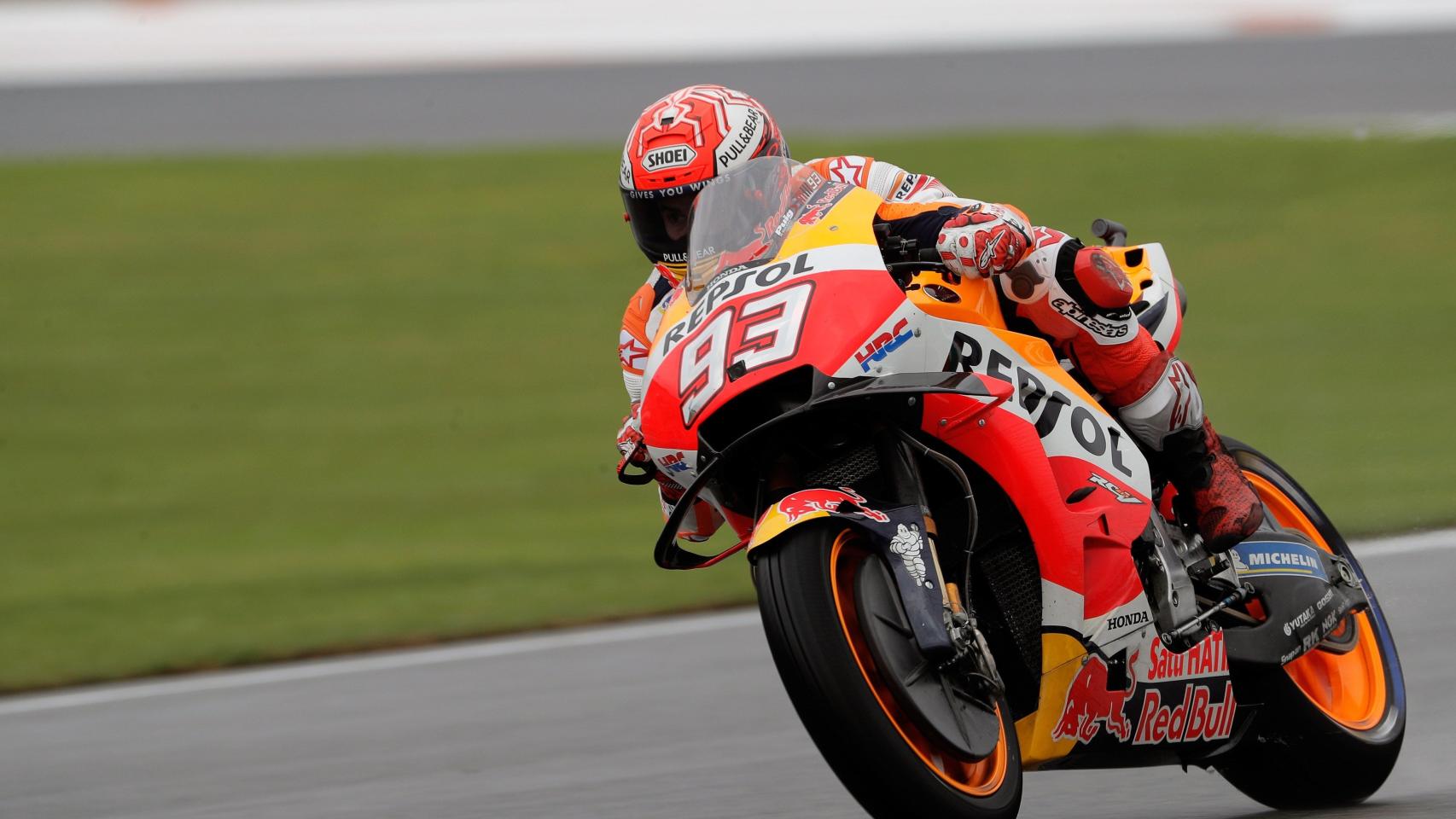 Marc Márquez en el último entrenamiento libre del Gran Premio de Valencia