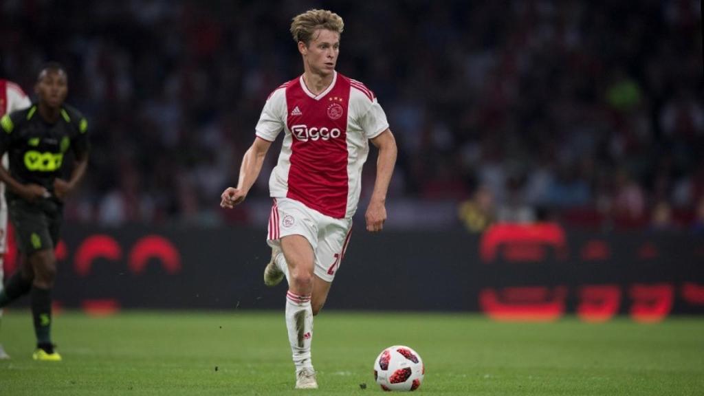 De Jong con el Ajax. Foto: spanish.ajax.nl