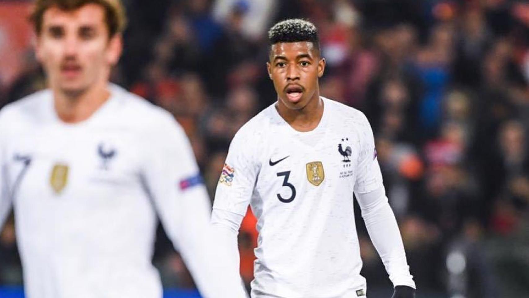 Kimpembe en el partido ante Holanda.