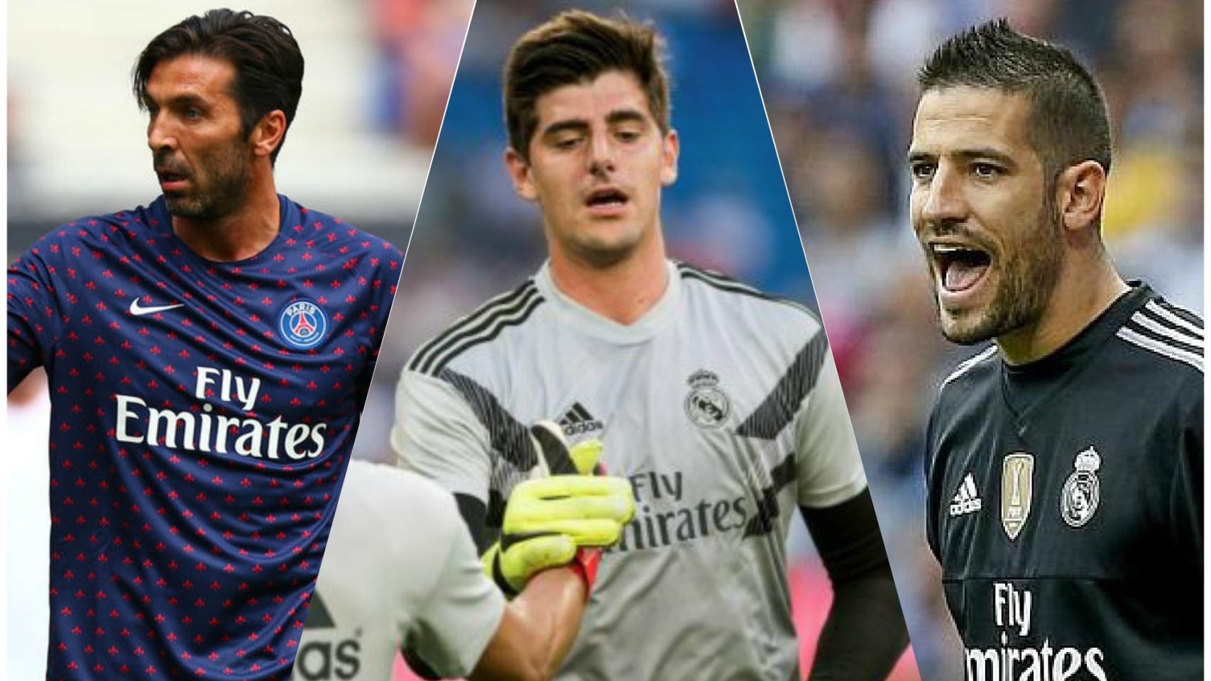 Buffon, Courtois y Casilla.