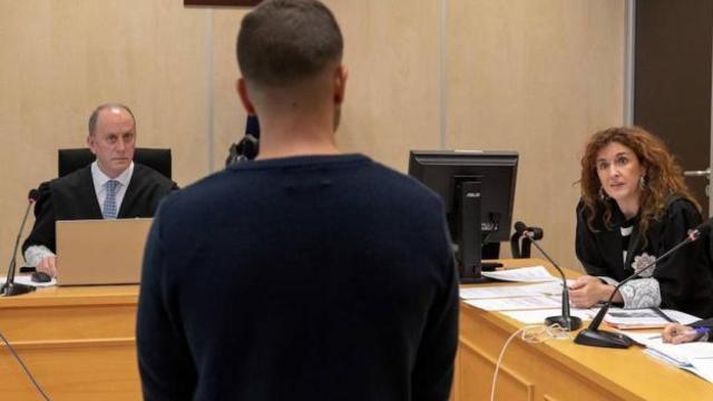 Ángel Boza durante la declaración de este lunes ante el juez.