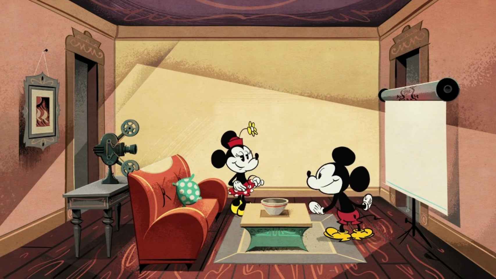 Mickey Mouse en la gran pantalla.