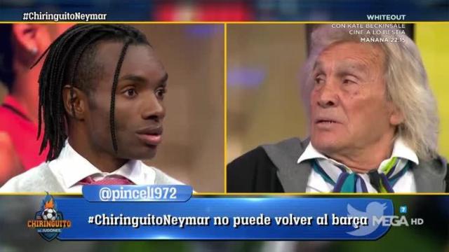 Balboa en El Chiringuito. Foto: Twitter (@elchiringuitotv)