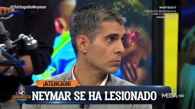 José Luis Sánchez en El Chiringuito. Foto: Twitter. (@elchiringuitotv)