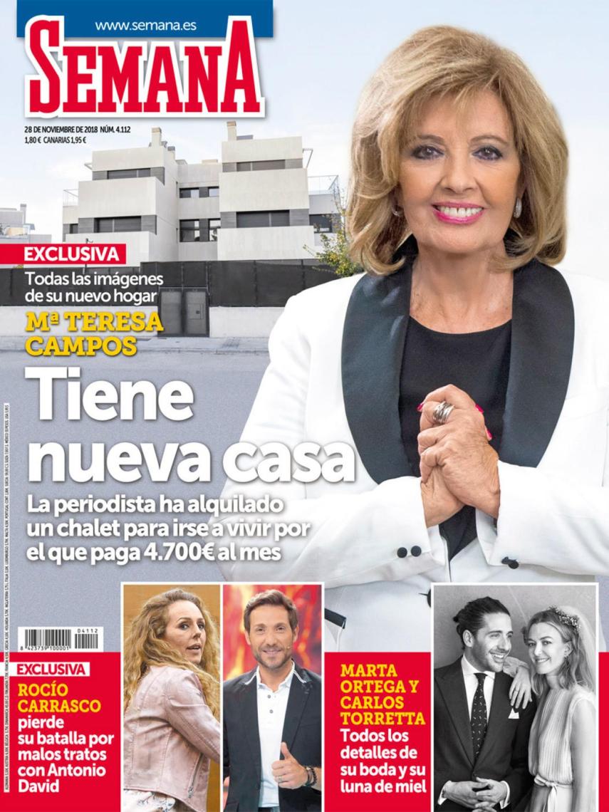 María Teresa, en la portada de 'SEMANA'.