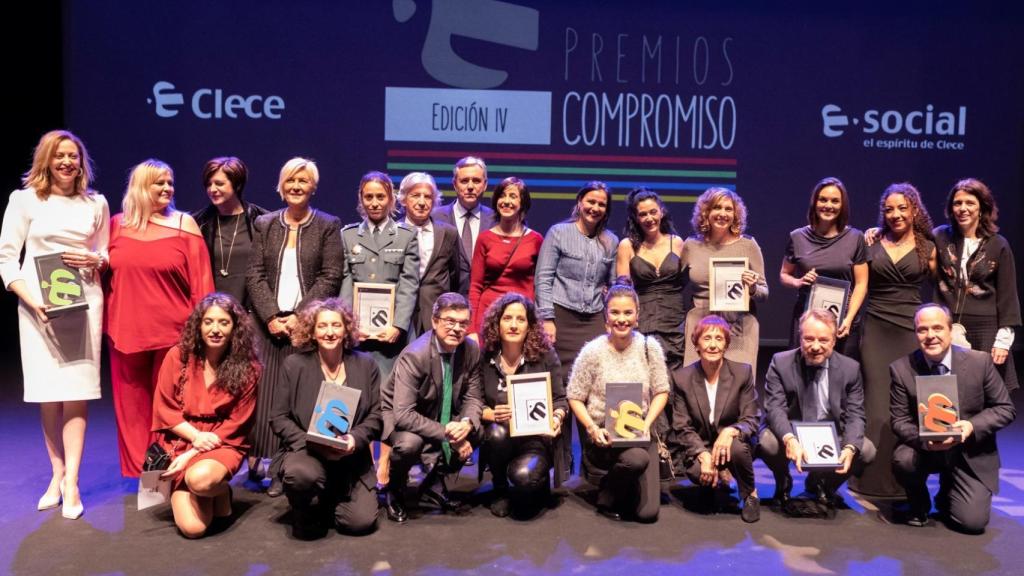 Clece premia el compromiso contra la violencia de  género