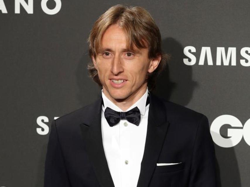 Modric en la gala de la revista GQ