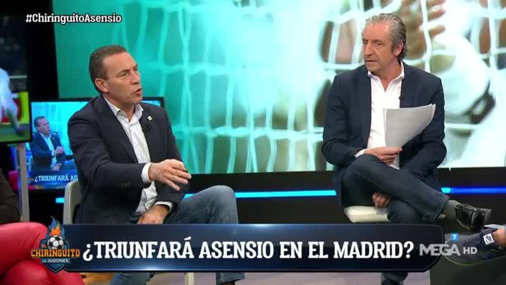 Paco Buyo, en El Chiringuito. Foto: Twitter (@elchiringuitotv)