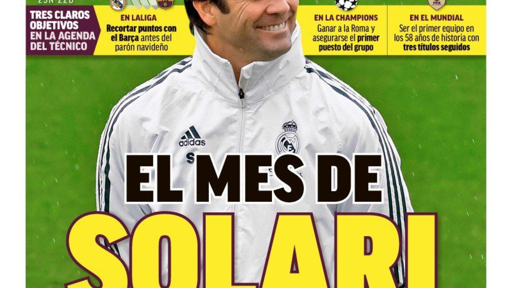 La portada del diario MARCA (23/11/2018)