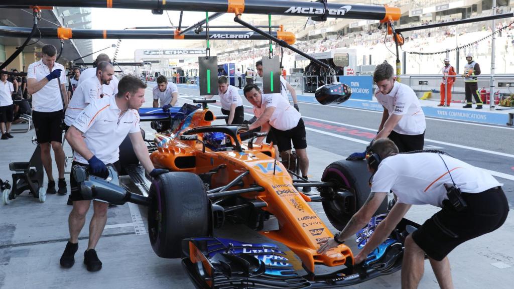 Preparativos para el Gran Premio de Abu Dabi