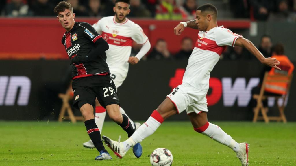 Kai Havertz en un partido ante el Sttutgart