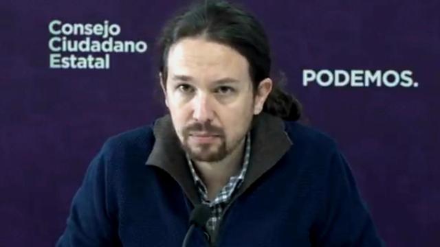 Pablo Iglesias, en el discurso inaugural del Consejo Ciudadano Estatal.