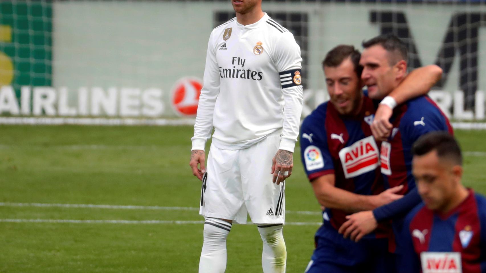 Ramos, en el Eibar - Real Madrid.