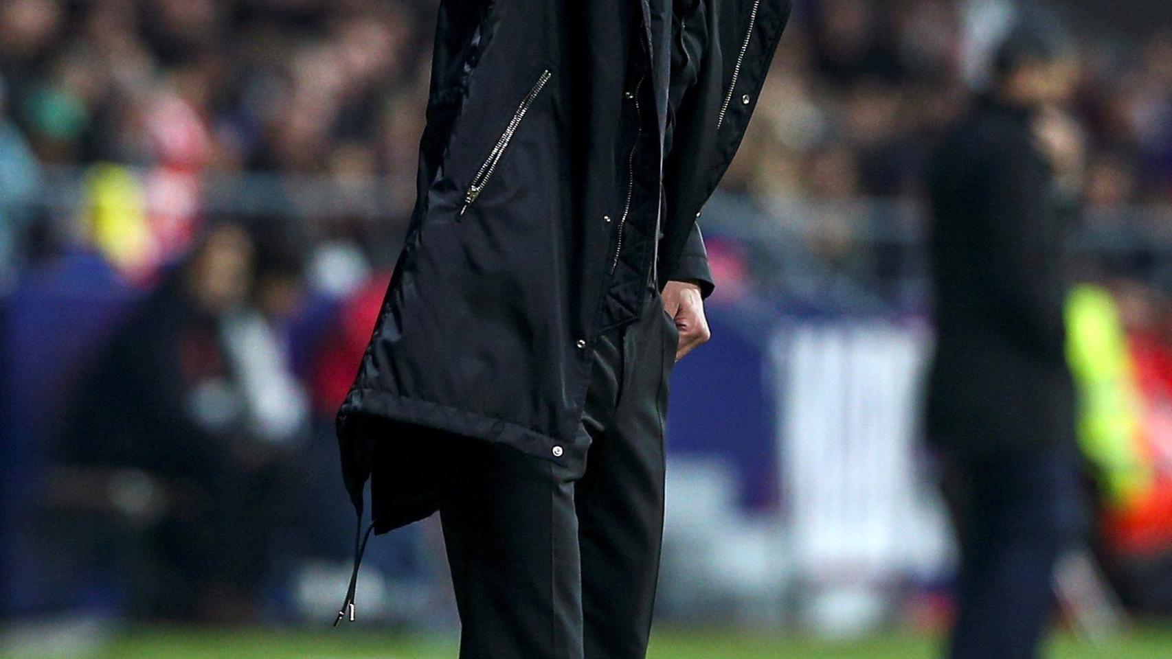 Simeone, en el Atlético de Madrid - Barcelona.