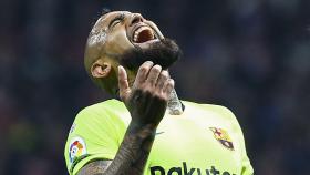 Arturo Vidal ante el Atlético de Madrid