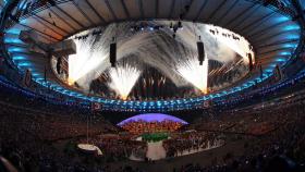 El estadio de Maracaná durante la ceremonia inaugural de los Juegos Olímpicos de Río 2016