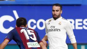 Dani Carvajal, durante el Eibar - Real Madrid en Ipurua