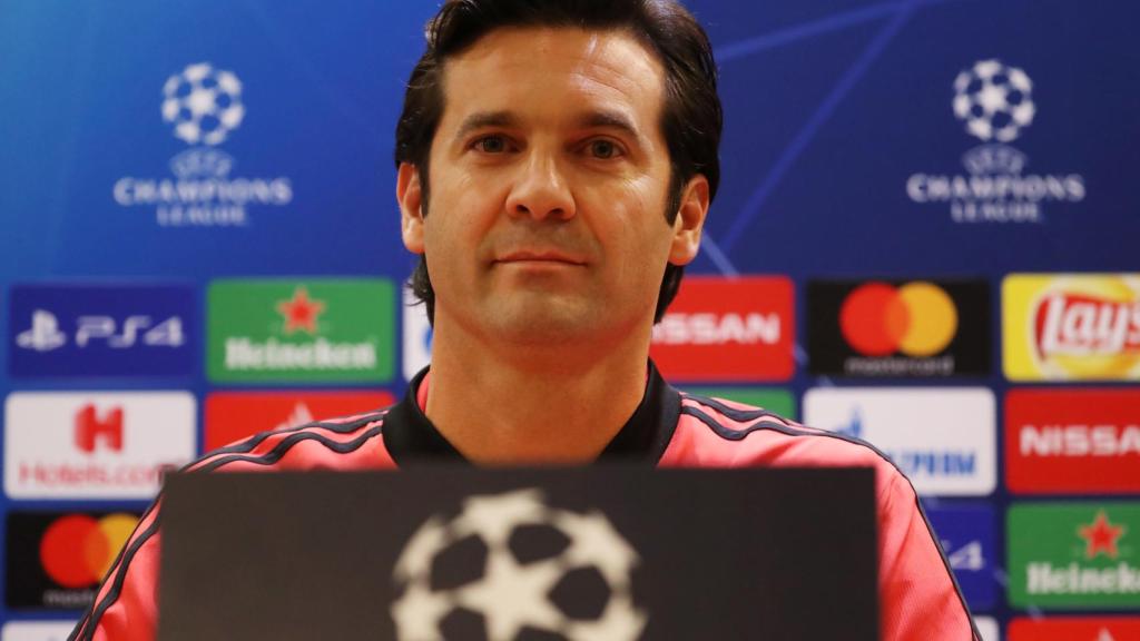 Solari, en rueda de prensa previa a la Champions League