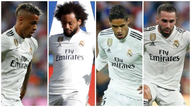 Mariano, Marcelo, Varane y Carvajal