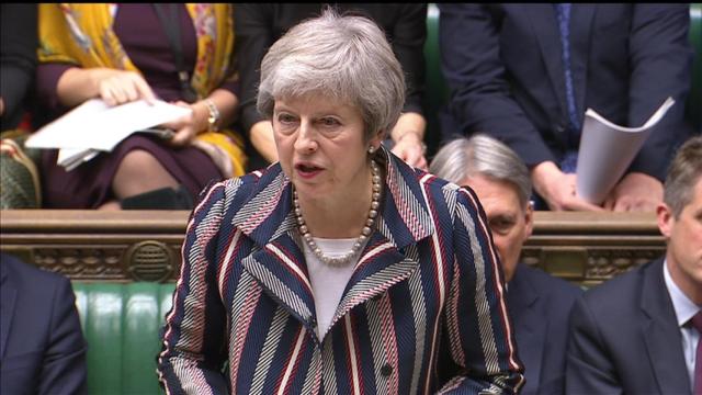 May, en el Parlamento británico