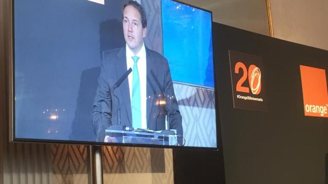 Laurent Paillasot, CEO de Orange España, durante el 20 aniversario de la compañía.