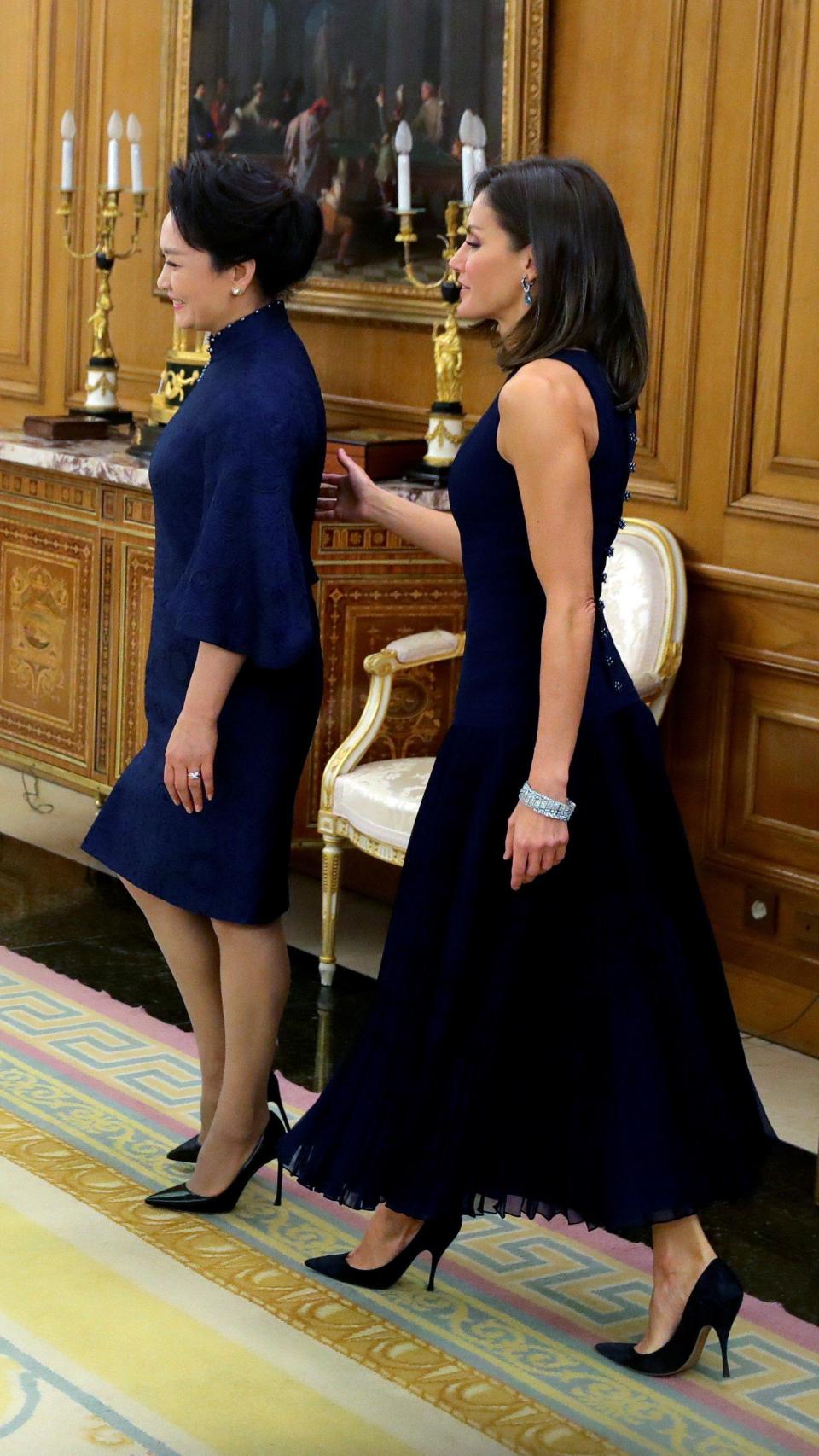 La reina Letizia y la primera dama de China, Peng Liyuan