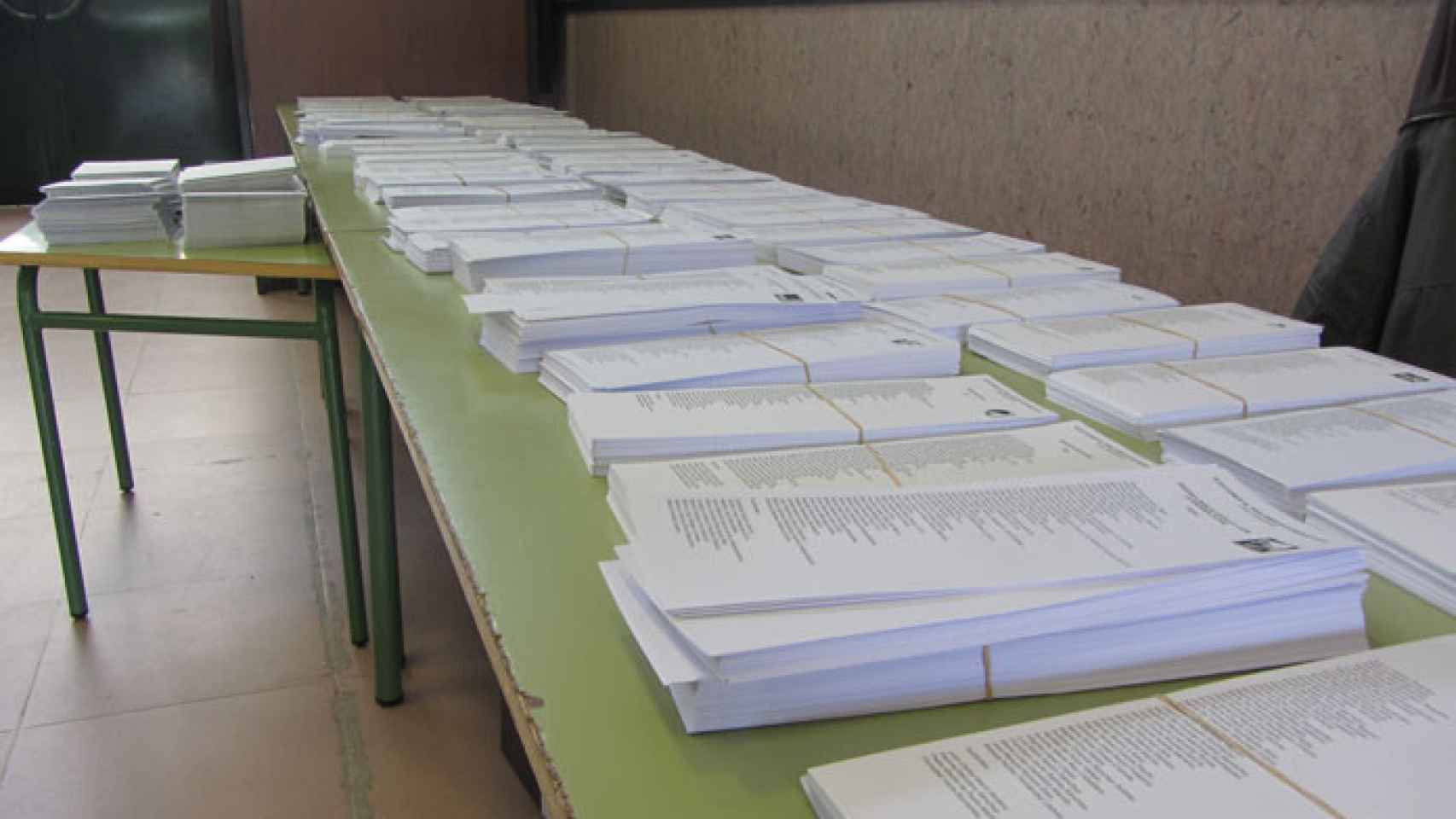Imagen de archivo de unas papeletas en unas elecciones