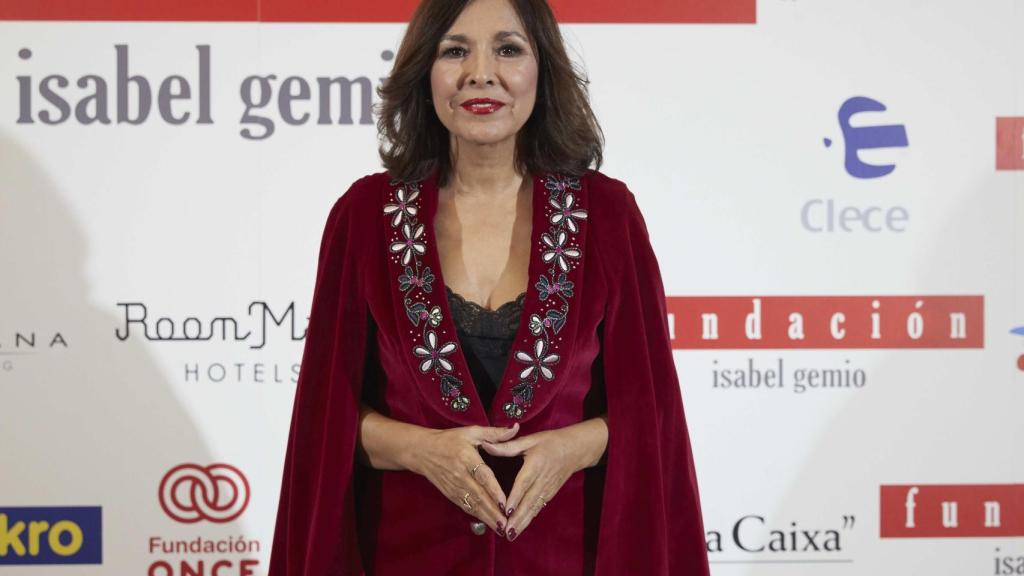 Isabel Gemio durante el photocall del evento Estrellas por la ciencia.