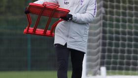 Pochettino en el entrenamiento previo a partido Champions League