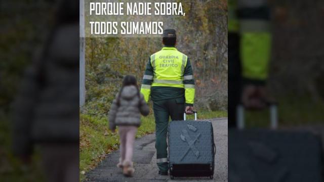 Cartel de una concentración en apoyo a la Guardia Civil en Pamplona del pasado 4 de diciembre.