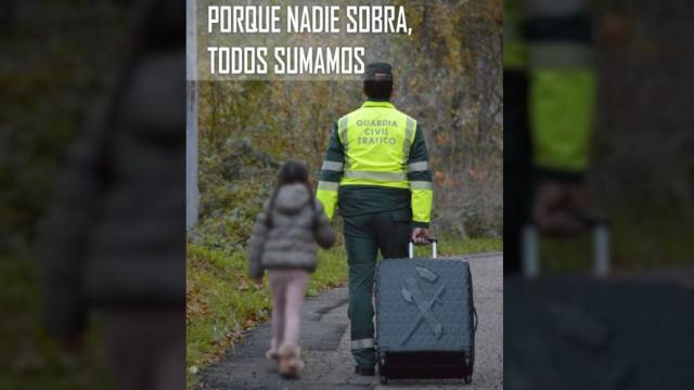 Cartel empleado en una manifestación en junio en apoyo a la Guardia Civil en Navarra.